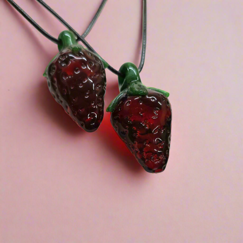 Strawberry Pendant Necklace