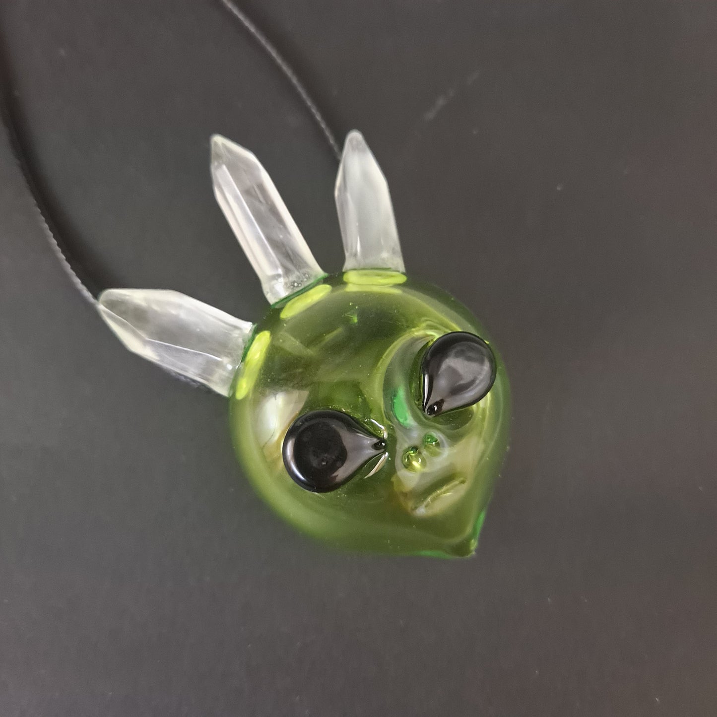Alien Head Blown Glass Pendant Collection