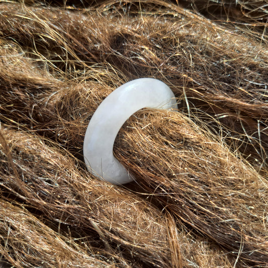 Rose Quartz Dreadlock Bead, 15mm Bead Hole, Dreadlock Jewelry, Dread Beads, Dread Accessories, Loc beads Stone Dread Beads