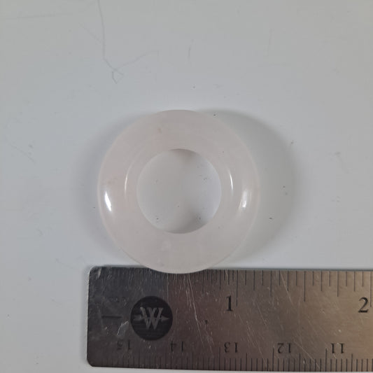 Rose Quartz Dreadlock Bead, 15mm Bead Hole, Dreadlock Jewelry, Dread Beads, Dread Accessories, Loc beads Stone Dread Beads