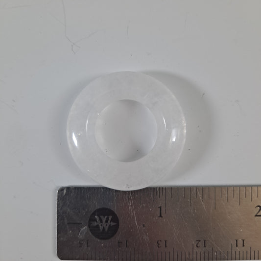 Quartz Crystal Dread Bead, 15mm bead hole, Dreadlock Beads, Dread Jewelry, Dread Accessories, Loc Jewelry, Stone Dread Beads