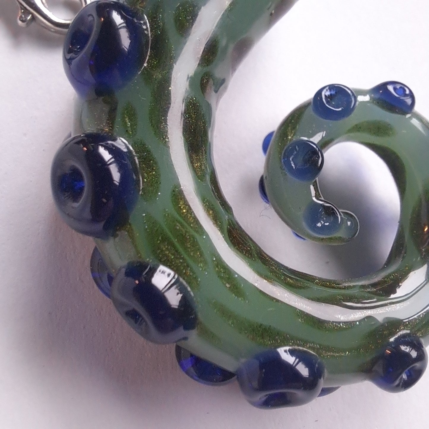 Handmade Glass Tentacle Pendant – Ocean-Inspired Jewelry