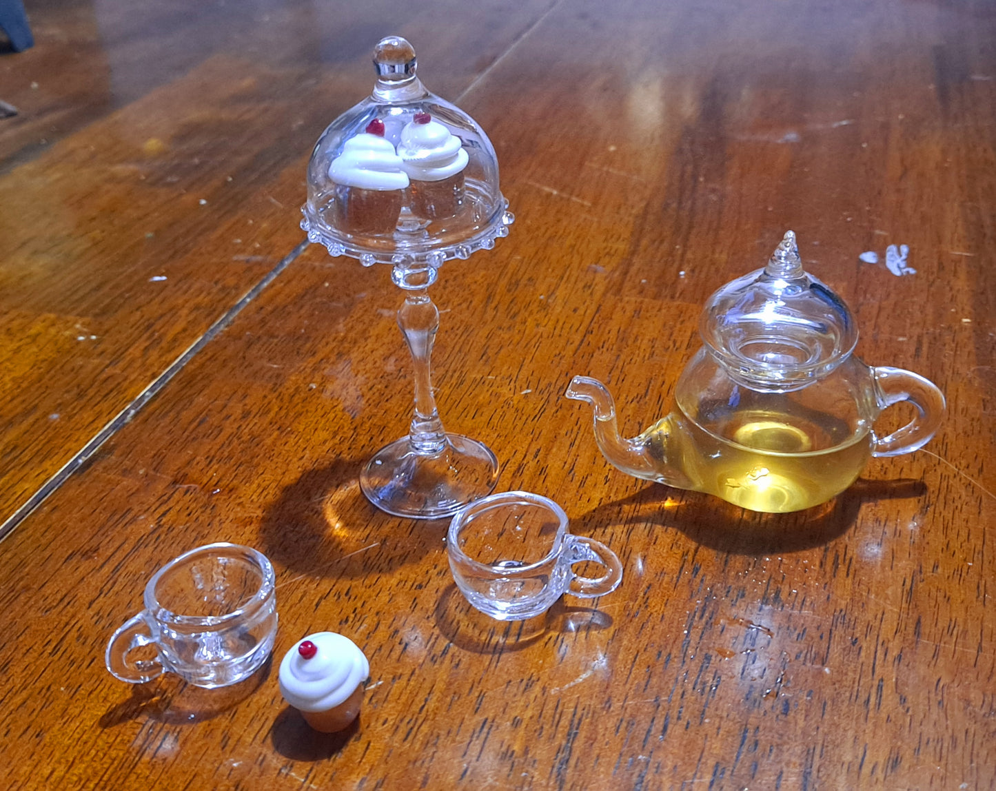 Miniature Glass Tea Pots