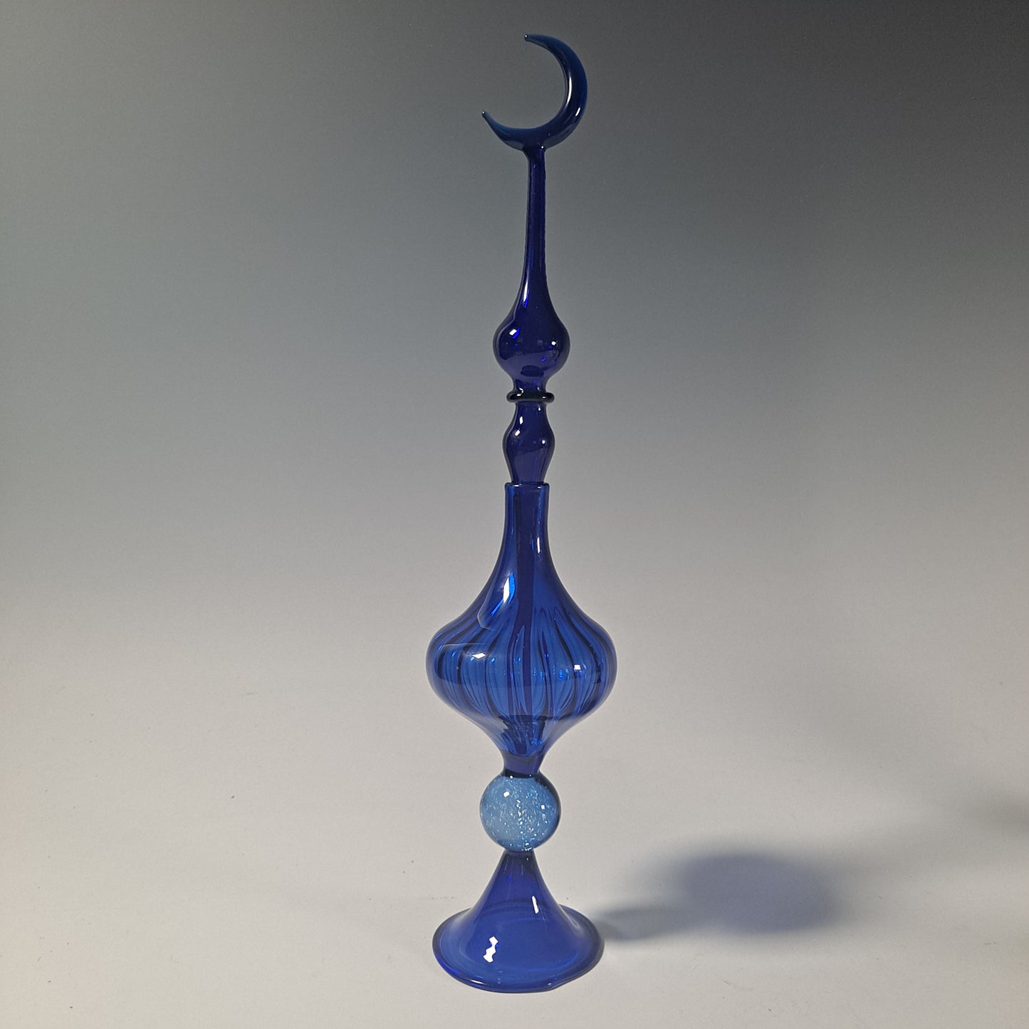 Moon Potion Bottle Collection With Galaxy Bubbles - Handblown Glass Moon Perfume Bottles - Made to Order