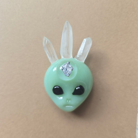 Alien Head Blown Glass Pendant Collection