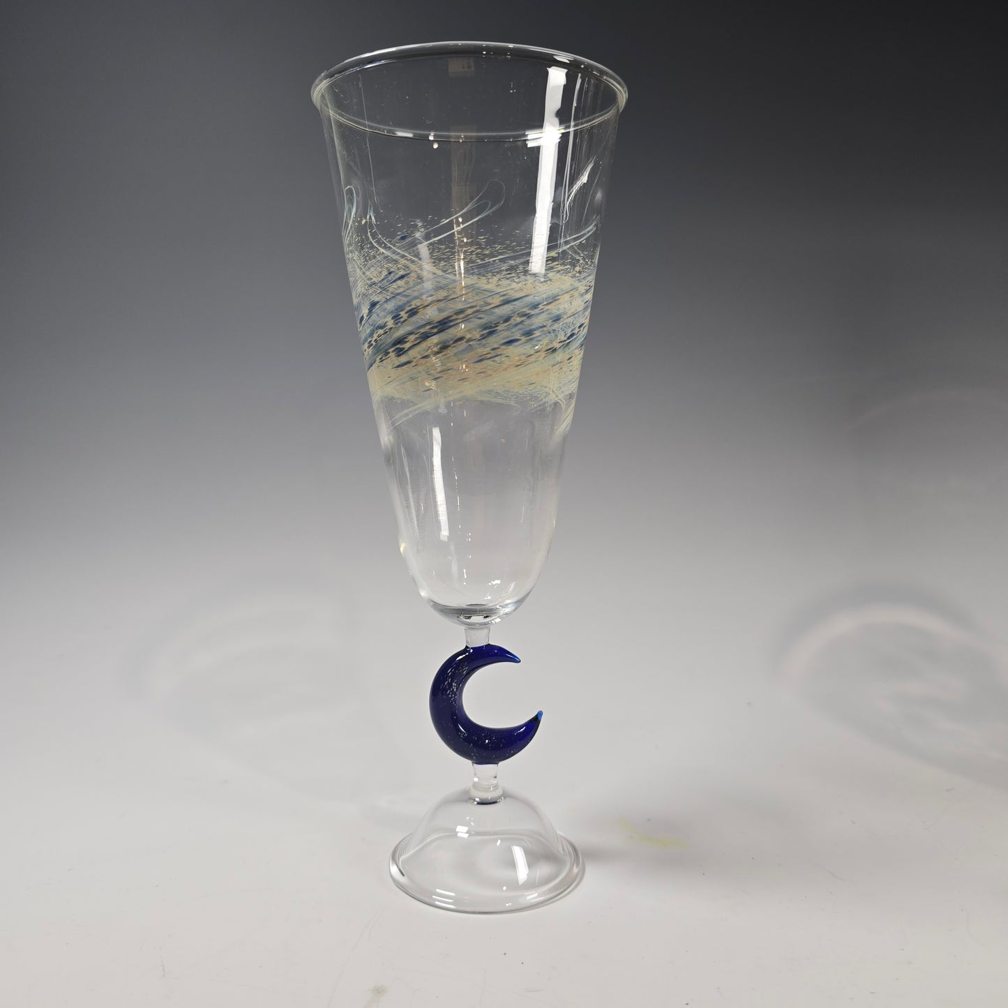 Celestial Sun and Moon Goblet Collection, Hand Blown Wine Glass, Alter Chalice