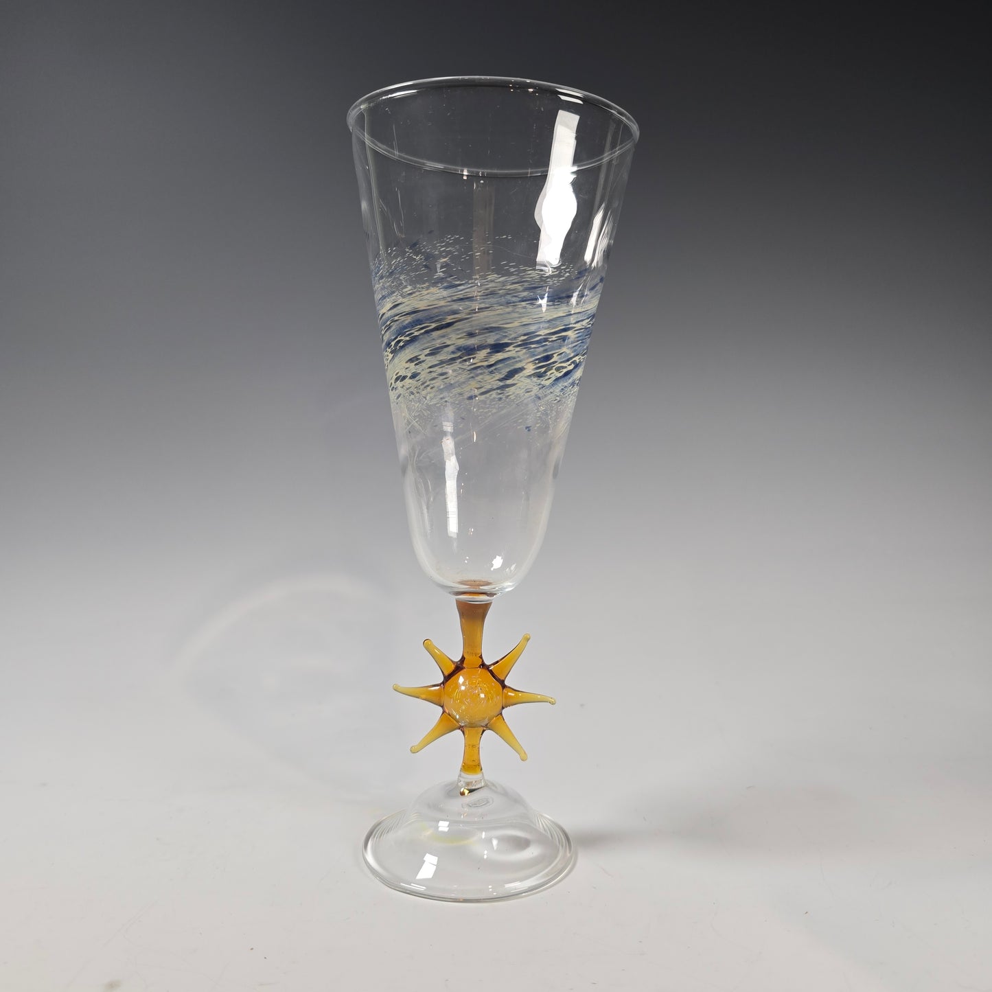 Celestial Sun and Moon Goblet Collection, Hand Blown Wine Glass, Alter Chalice