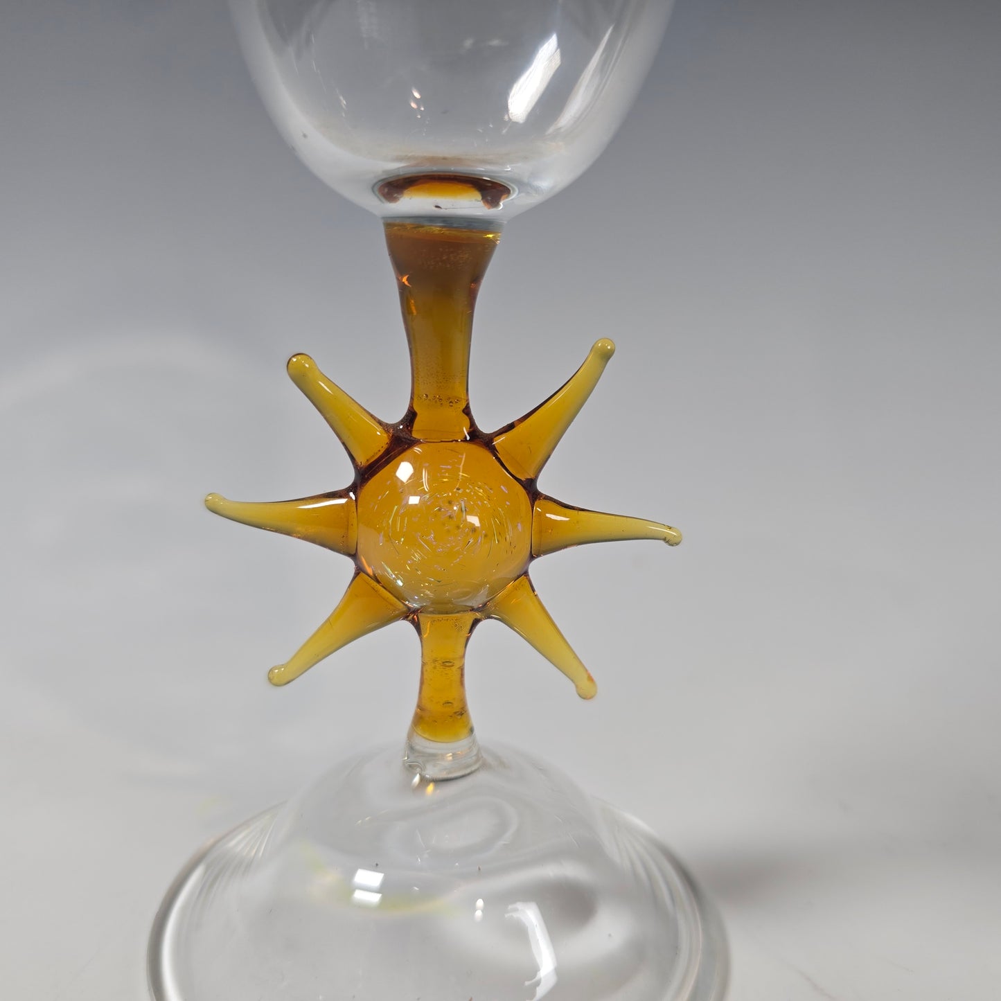 Celestial Sun and Moon Goblet Collection, Hand Blown Wine Glass, Alter Chalice