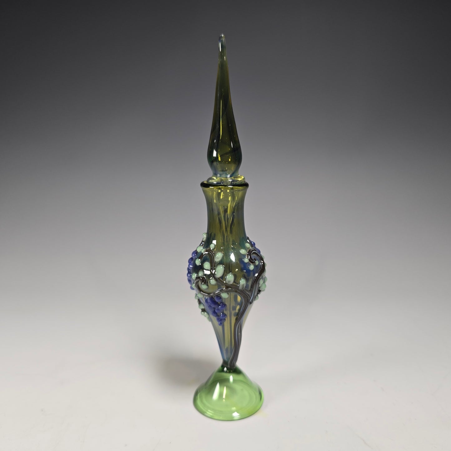 Grape Vine Potion Bottle - Handblown Glass Perfume Bottles