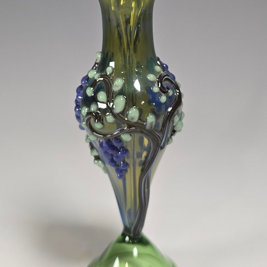 Grape Vine Potion Bottle - Handblown Glass Perfume Bottles