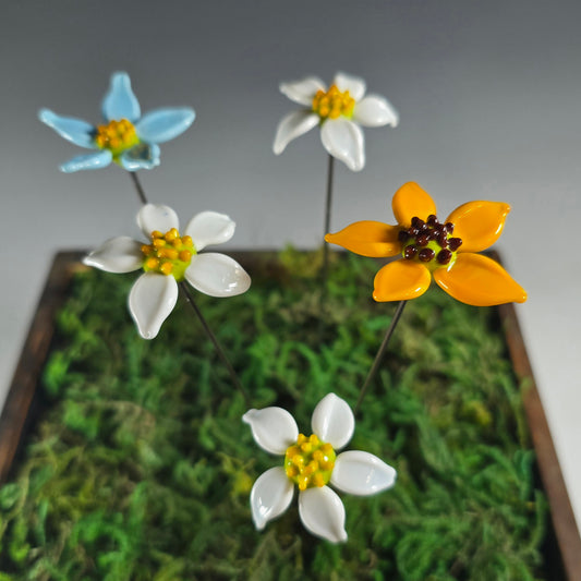 Glass Flower Plant Pals, House plant and Fairy Garden Decor