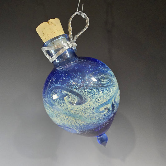 Potion Bottle Belt Accessories, Handblown Glass Potion Bottle w/ wire wrapped Handle