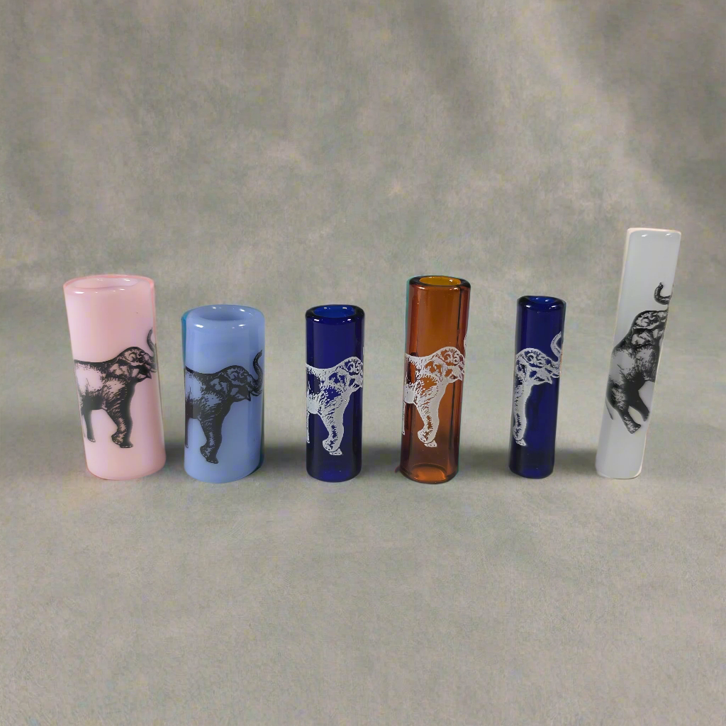 Elephant Dread Bead, Glass Dread Beads, Bead Hole Sizes 11mm, 8mm & 5mm, Ready to Ship