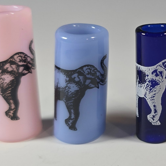 Elephant Dread Bead, Glass Dread Beads, Bead Hole Sizes 11mm, 8mm & 5mm, Ready to Ship