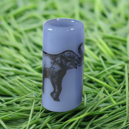 Elephant Dread Bead, Glass Dread Beads, Bead Hole Sizes 11mm, 8mm & 5mm, Ready to Ship