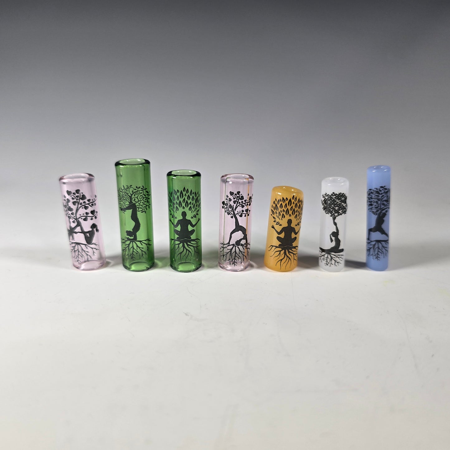 Yoga Pose Dread Bead, Glass Dread Beads, Bead Hole Sizes 11mm, 8mm & 5mm, Ready to Ship