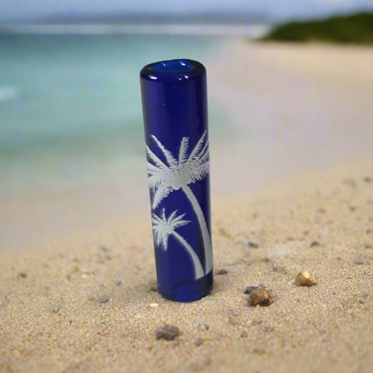 Palm Tree Dread Bead, Glass Dread Beads, Bead Hole Sizes 11mm, 8mm & 5mm, Ready to Ship