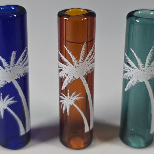 Palm Tree Dread Bead, Glass Dread Beads, Bead Hole Sizes 11mm, 8mm & 5mm, Ready to Ship