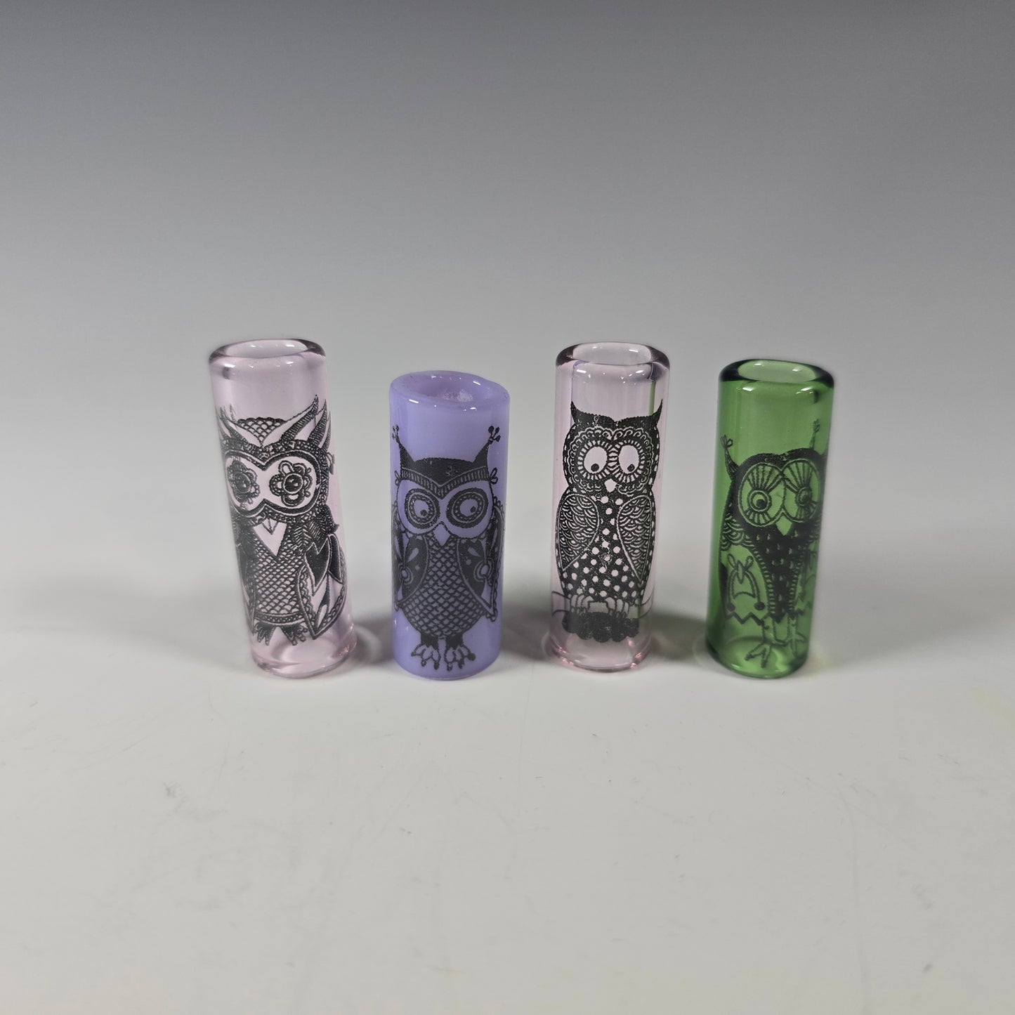 Owl Dread Bead, Glass Dread Beads, Bead Hole Sizes 11mm, 8mm & 5mm, Ready to Ship