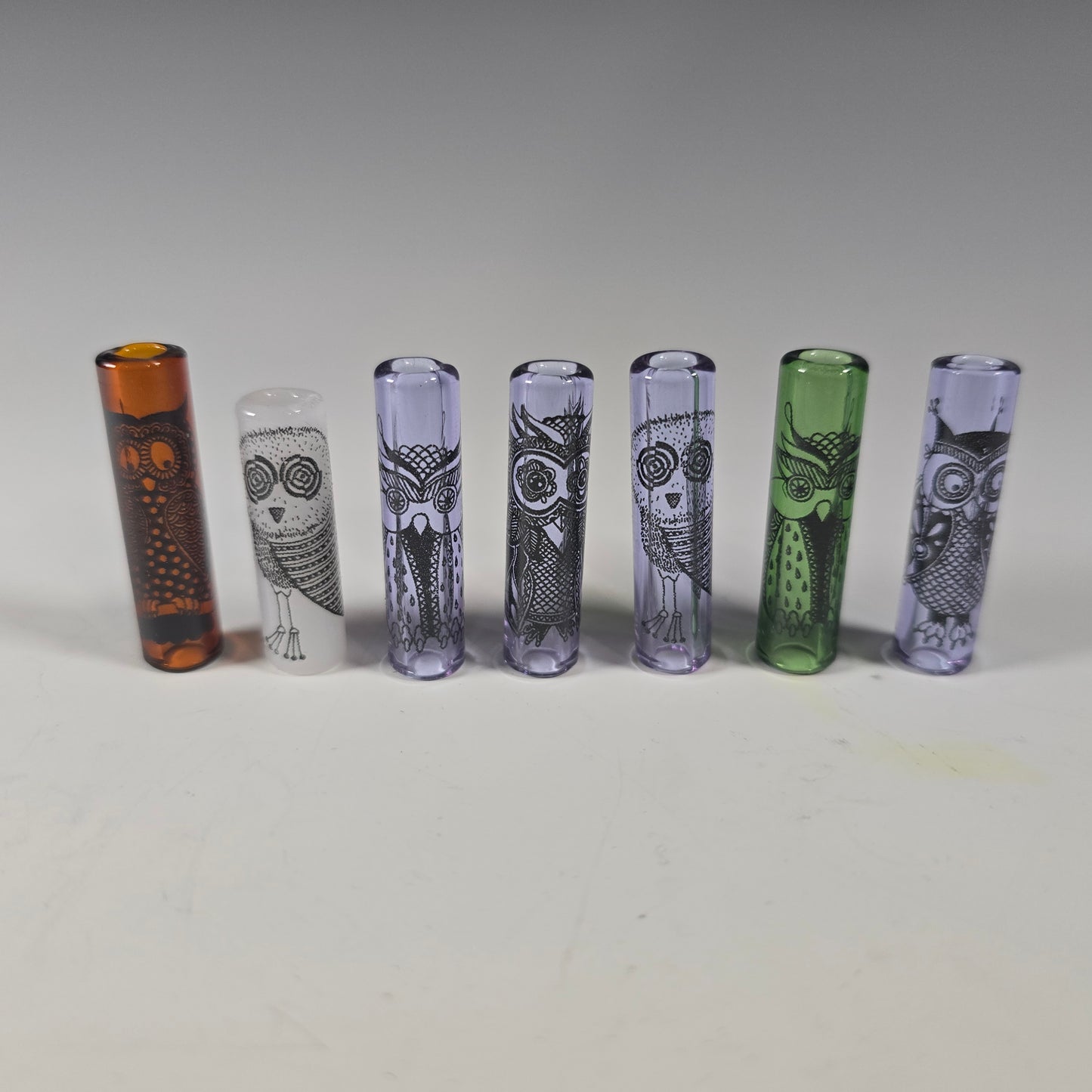 Owl Dread Bead, Glass Dread Beads, Bead Hole Sizes 11mm, 8mm & 5mm, Ready to Ship