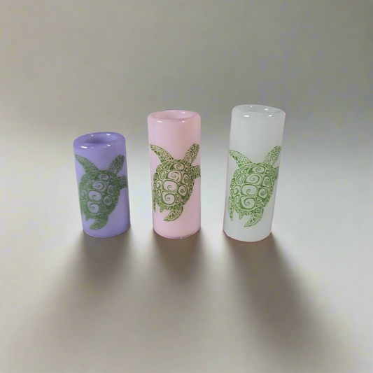 Sea Turtle Dread Bead, Glass Dread Beads, Bead Hole Sizes 11mm, 8mm & 5mm, Ready to Ship