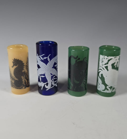 Ocean Sea Life Dread Bead, Glass Dread Beads, Bead Hole Sizes 11mm, Ready to Ship