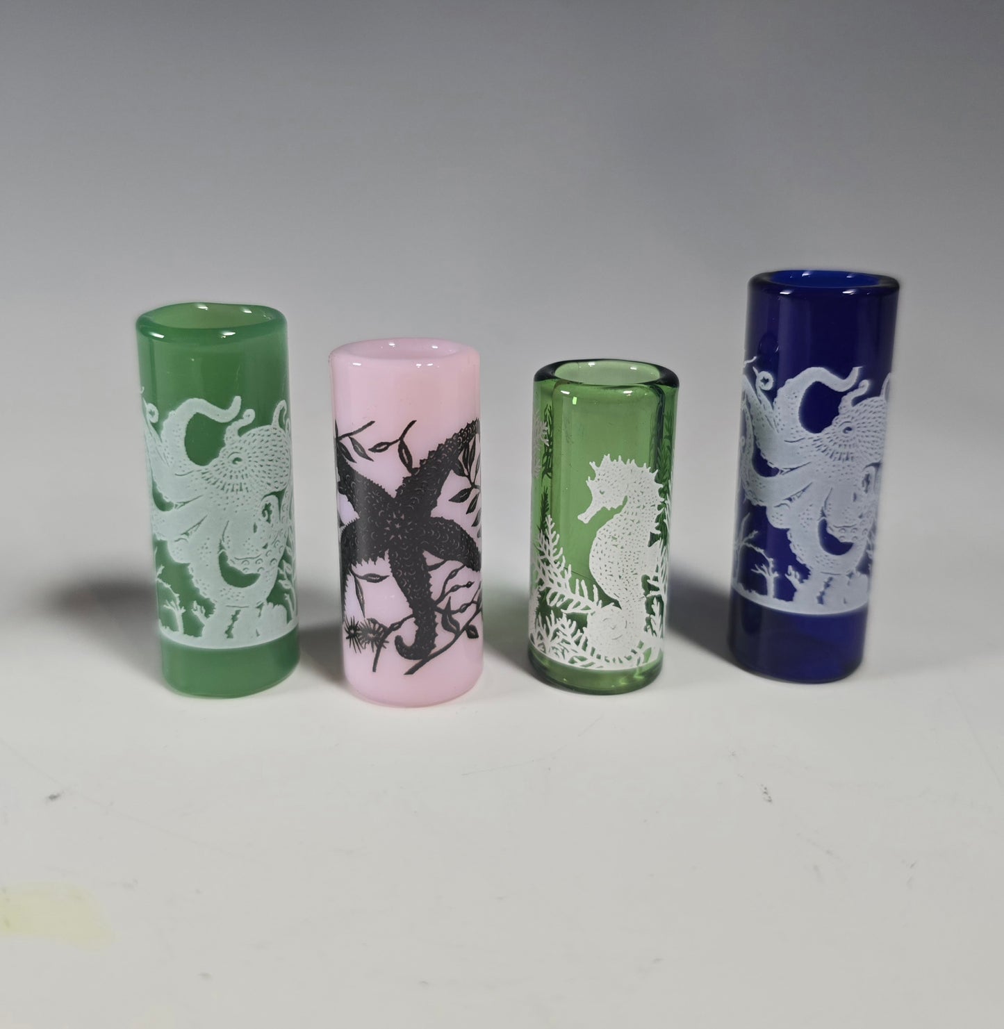 Ocean Sea Life Dread Bead, Glass Dread Beads, Bead Hole Sizes 11mm, Ready to Ship