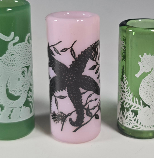 Ocean Sea Life Dread Bead, Glass Dread Beads, Bead Hole Sizes 11mm, Ready to Ship