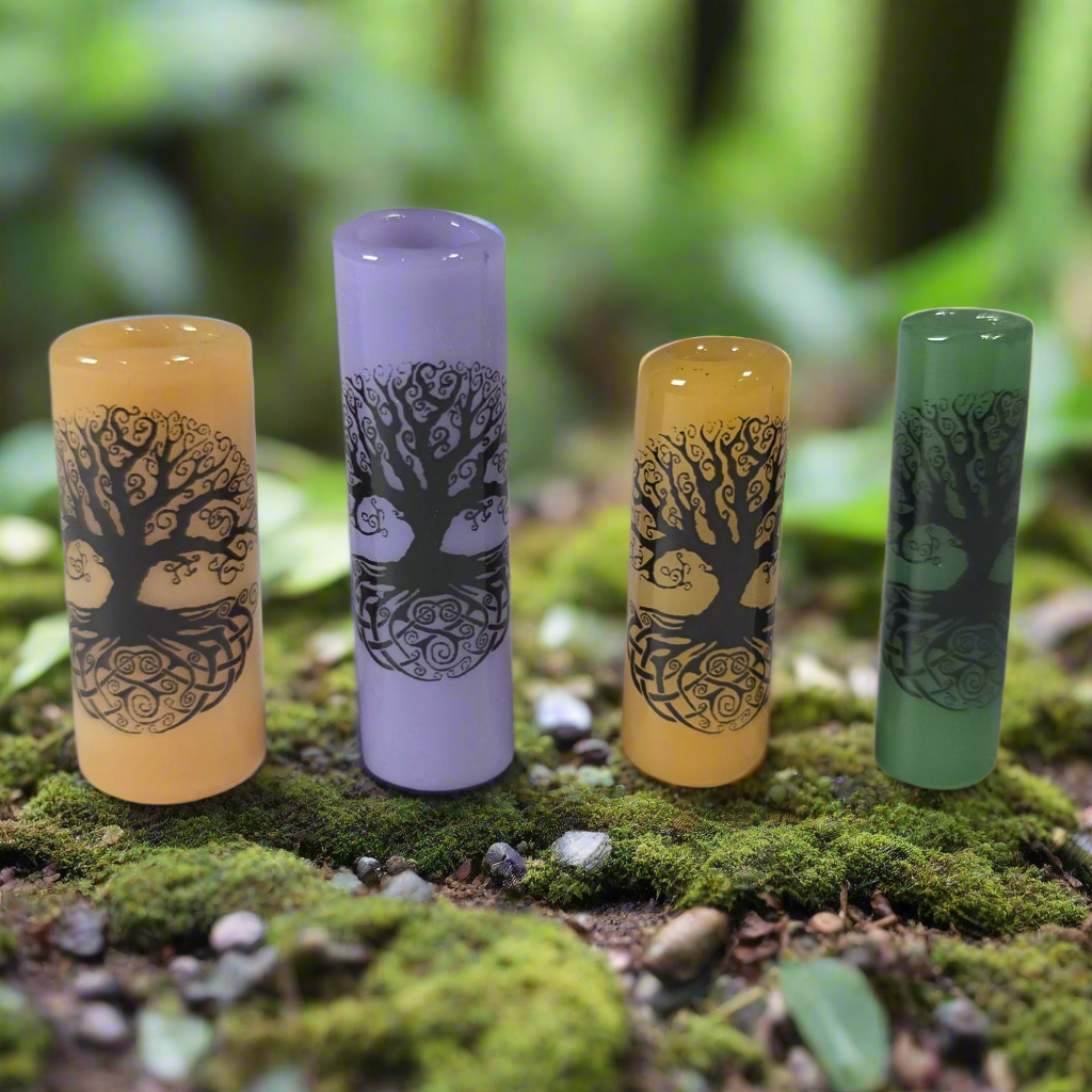 Celtic Tree Dread Bead, Glass Dread Beads, Bead Hole Sizes 11mm, 8mm & 5mm, Ready to Ship