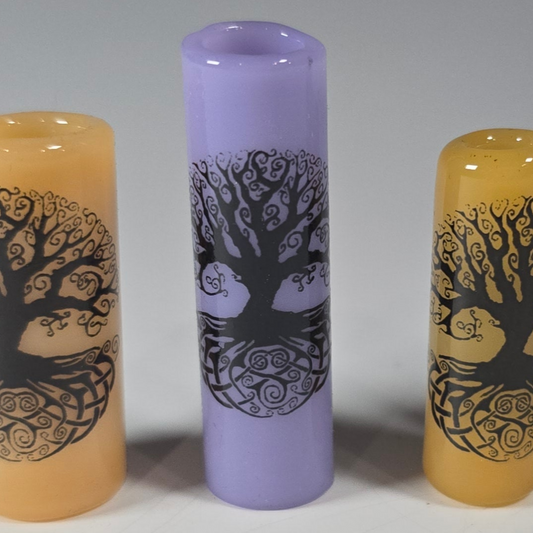 Celtic Tree Dread Bead, Glass Dread Beads, Bead Hole Sizes 11mm, 8mm & 5mm, Ready to Ship