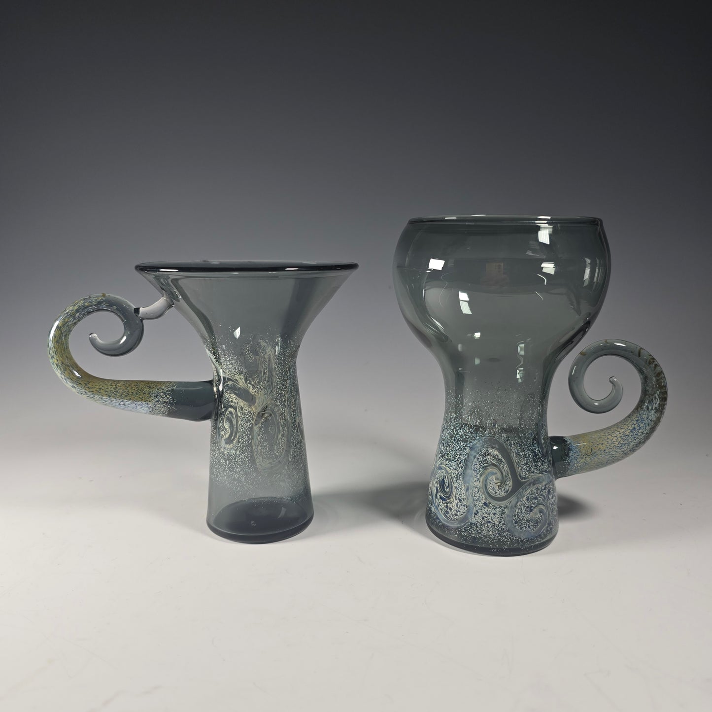 Fancy Spiral Cup Collection, Hand Blown Wine Glass, Alter Chalice