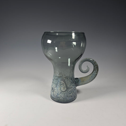 Fancy Spiral Cup Collection, Hand Blown Wine Glass, Alter Chalice