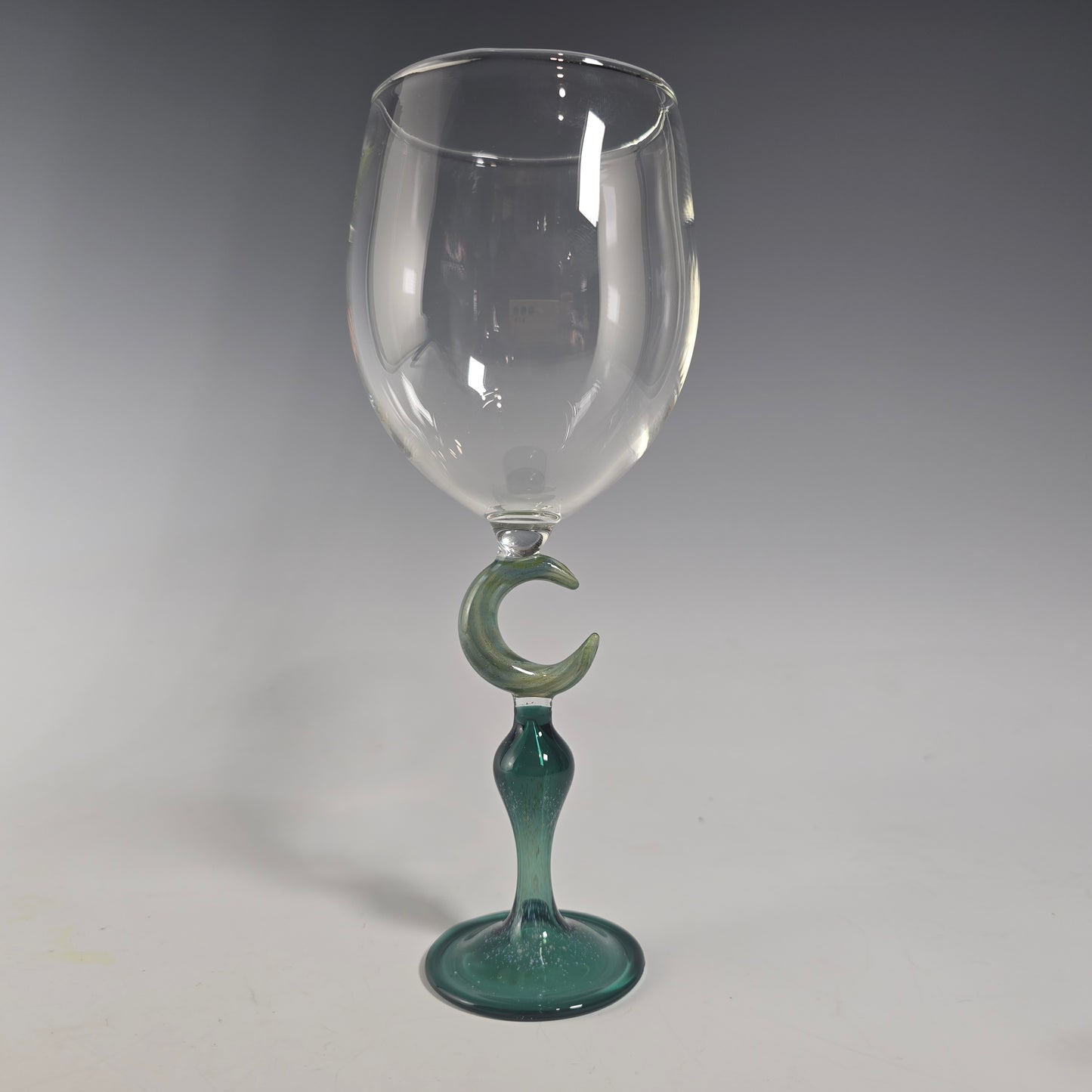 Celestial Sun and Moon Goblet Collection, Hand Blown Wine Glass, Alter Chalice