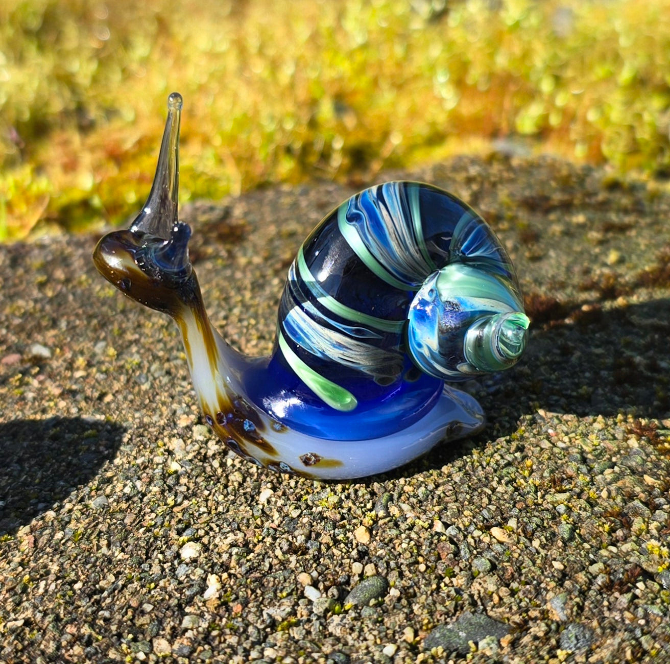 Handmade Glass Snail Figurine