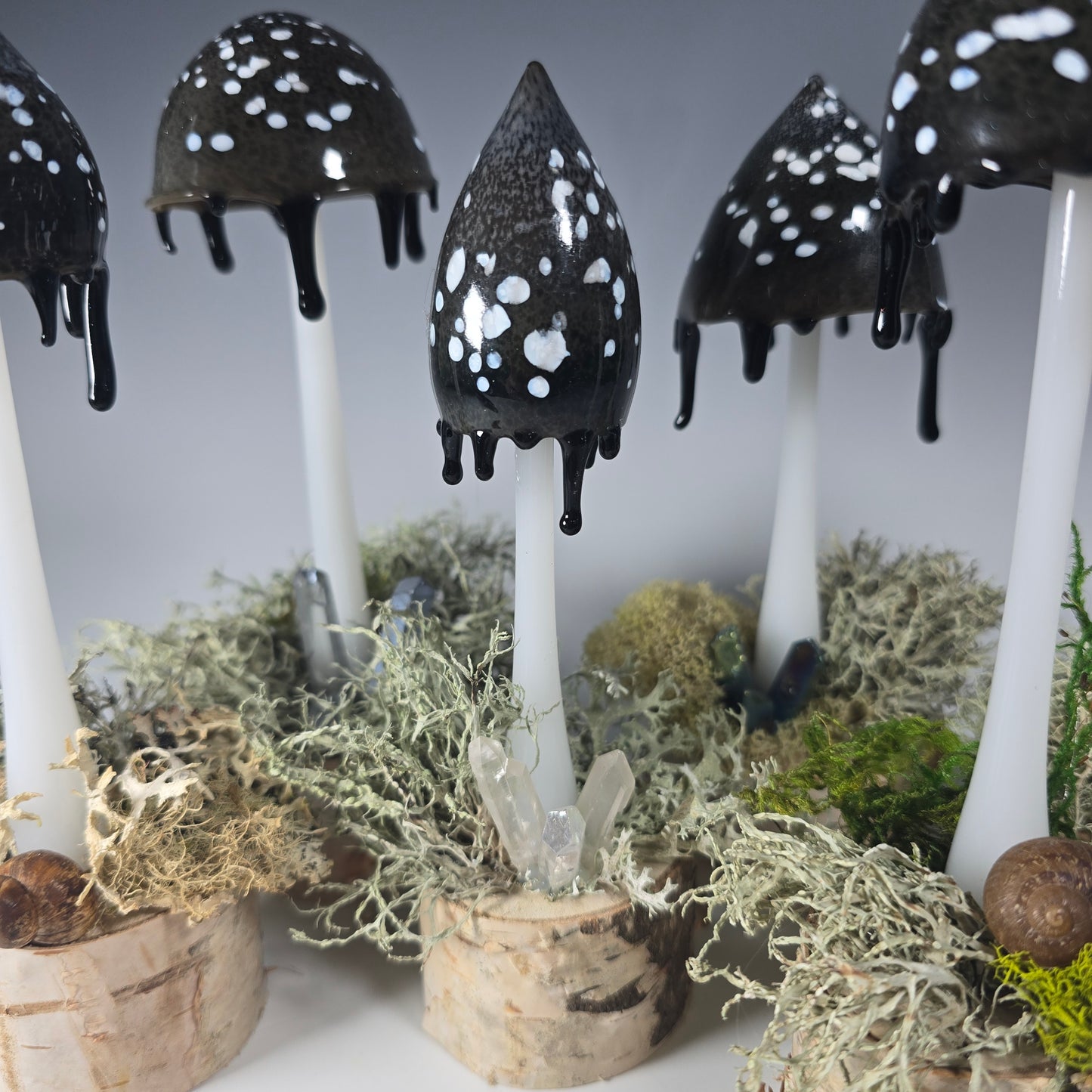 Inky Cap Mushroom Sculpture Collection