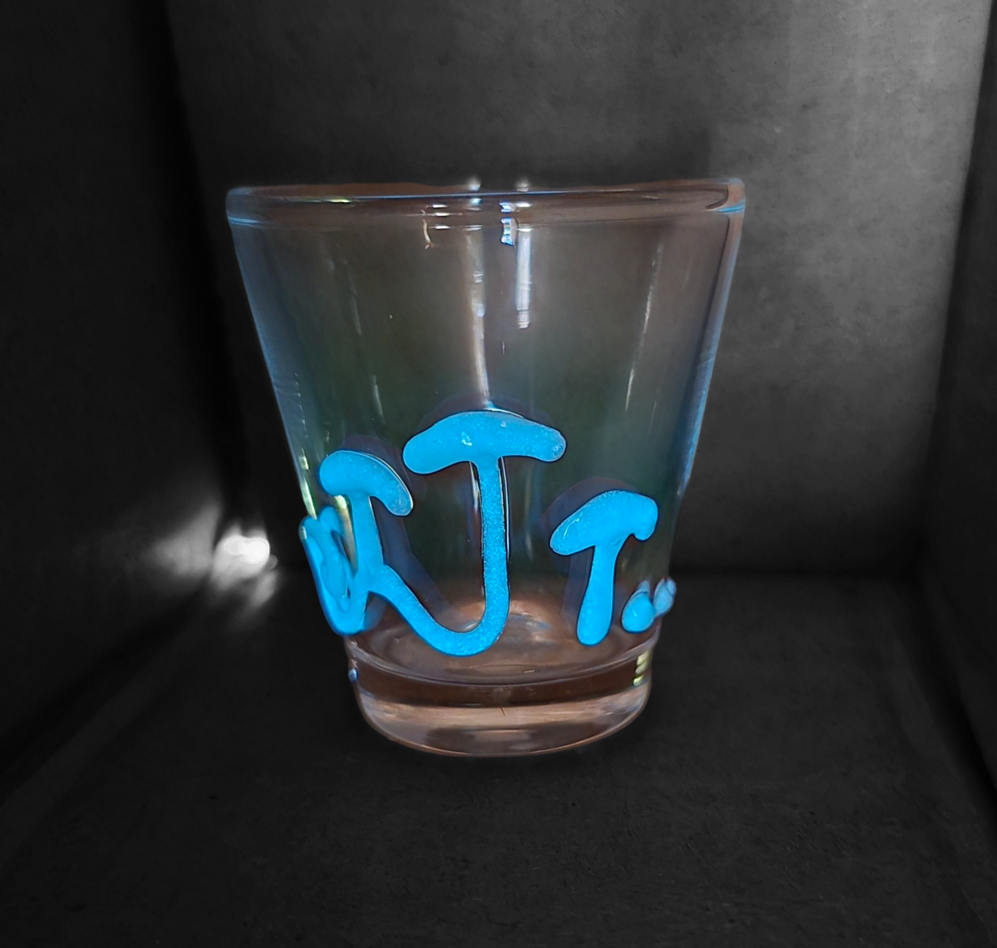 Glow in the dark Mushroom Shot Glass