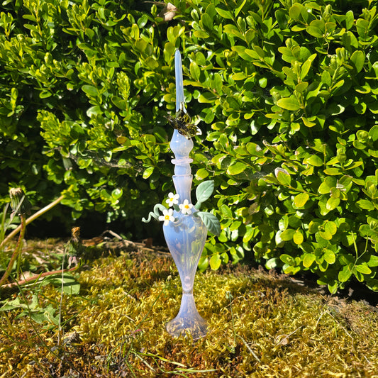 Flower Perfume Bottle Collection - Handblown Glass Potion Bottles