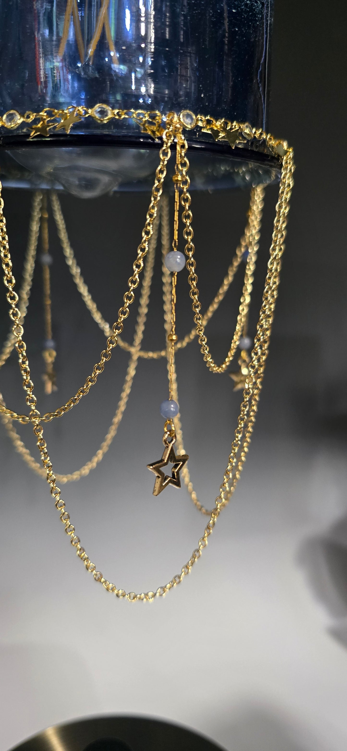 Gold Stary Night Table Lamp