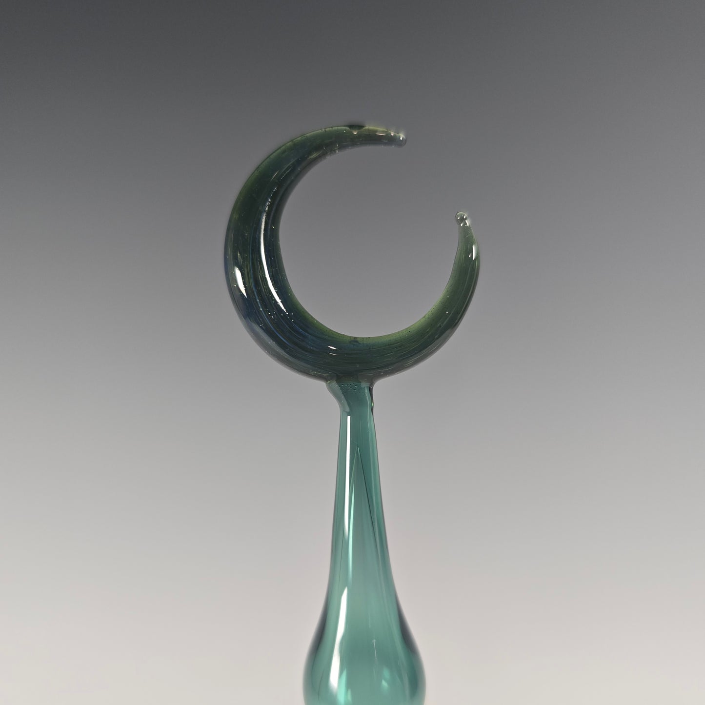 Moon Potion Bottle -Teal and Mystery Aventurine Tube - Perfume Bottle Collection