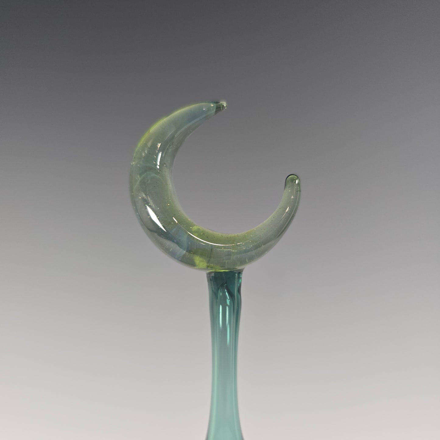 Moon Potion Bottle - Teal and Silver Frit - Perfume Bottle Collection