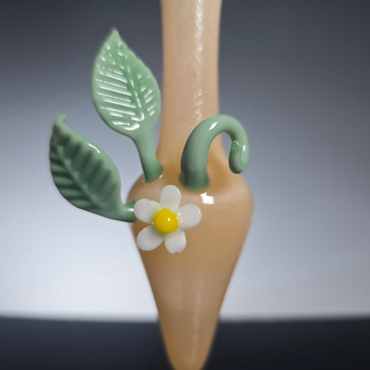 Calla Lilly Potion Bottle - Peach Satin - Perfume Bottle Collection