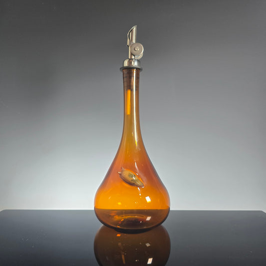Banana Slug Olive Oil Bottles - Blown Glass Oil Dispenser