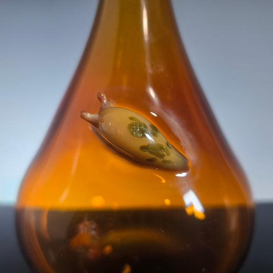 Banana Slug Olive Oil Bottles - Blown Glass Oil Dispenser