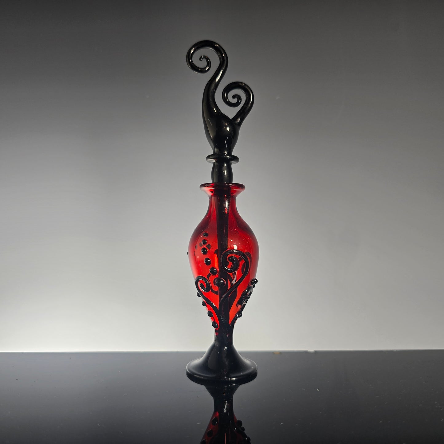 Spiral Perfume Potion Bottle Collection - Handblown Glass Perfume Bottles
