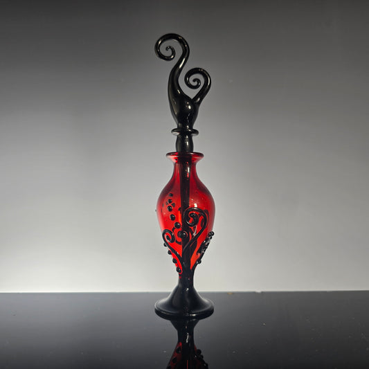 Spiral Perfume Potion Bottle Collection - Handblown Glass Perfume Bottles