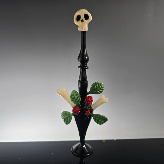 Perfume Potion Bottle, Skull and Roses, 2025 #0823