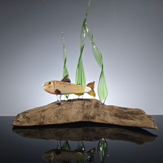 Trout and Salmon Fish Sculptures, 2025 #0829