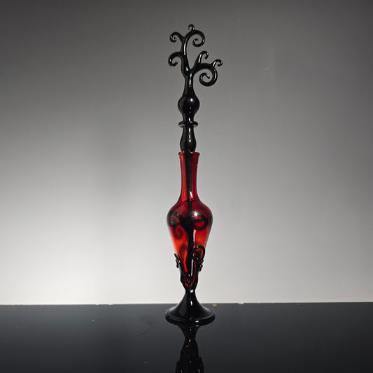 Spiral Perfume Potion Bottle - 2025 Collection #0825, Red