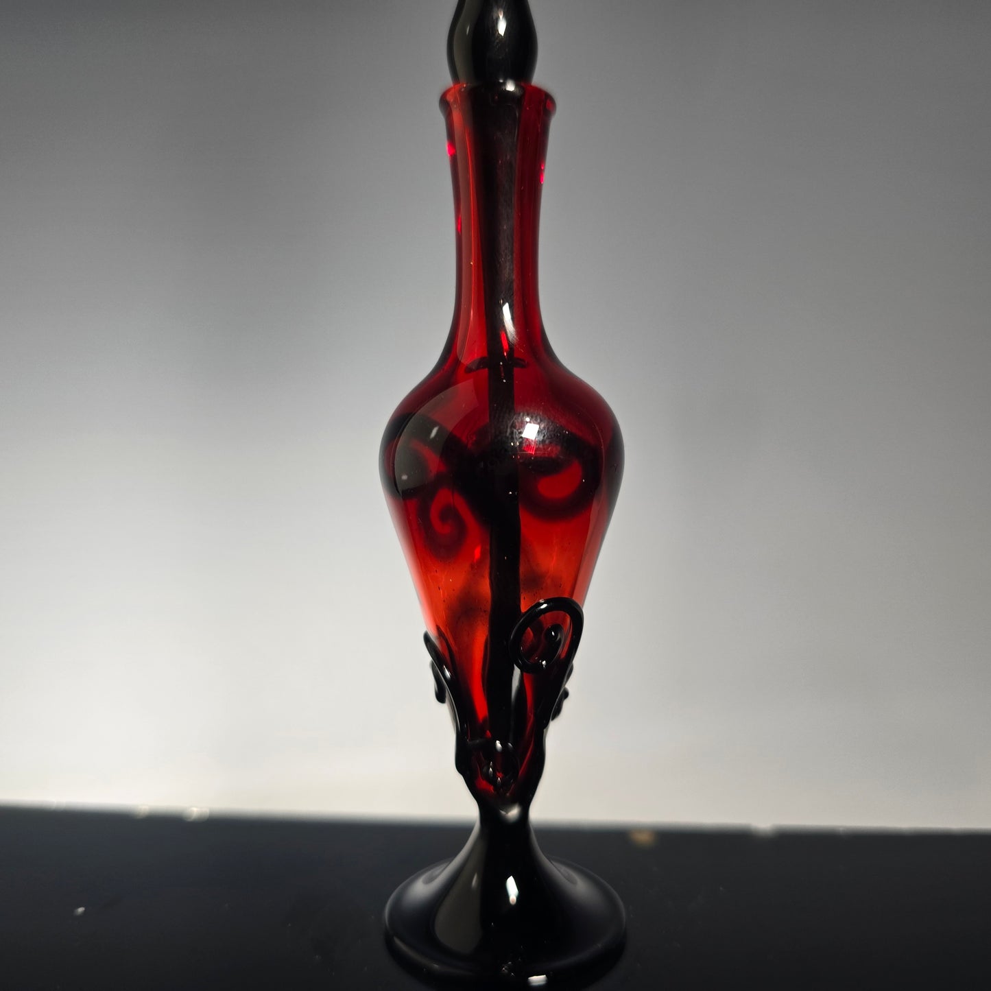 Spiral Perfume Potion Bottle - #0825, Red