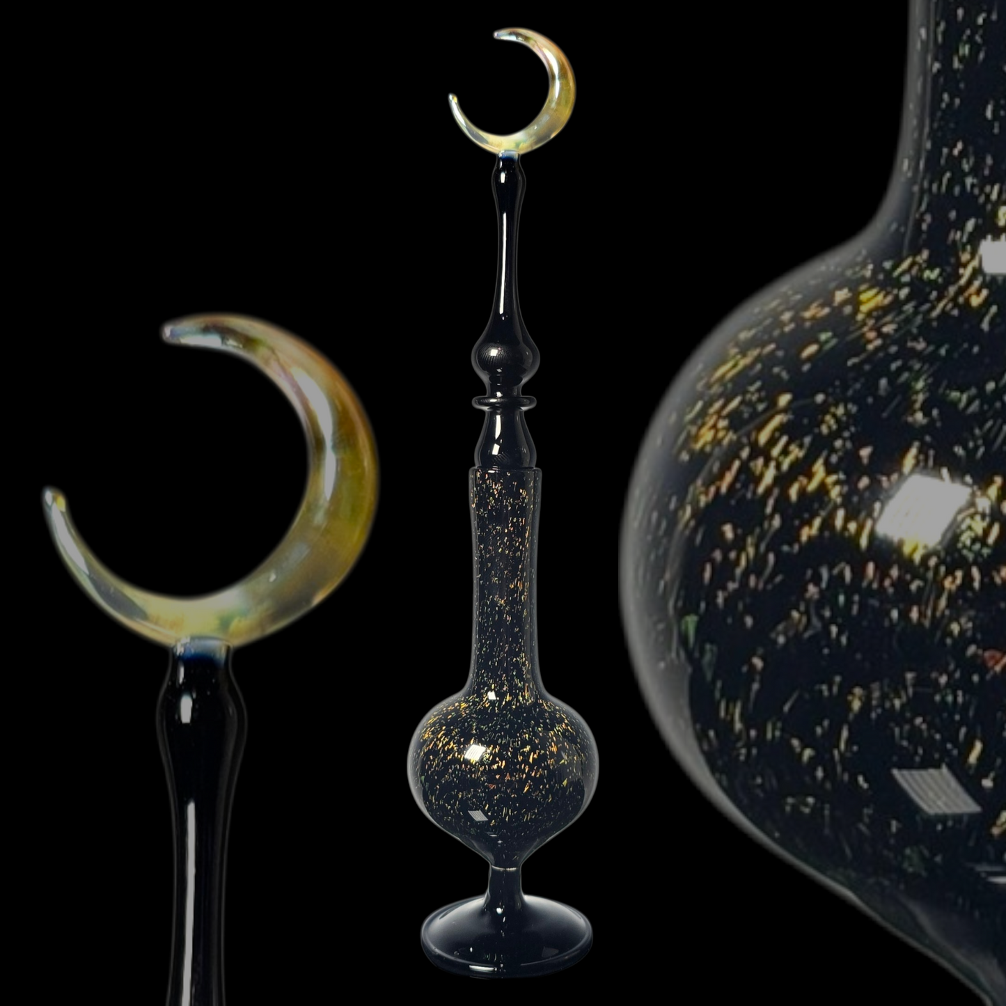 Dichroic Moon Perfume Potion Bottle #0868